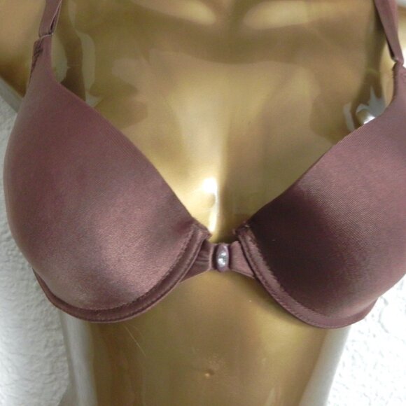 NWT Brown Bra and Thong Set | Small Panties with 34C Padded Bra - Picture 3 of 6